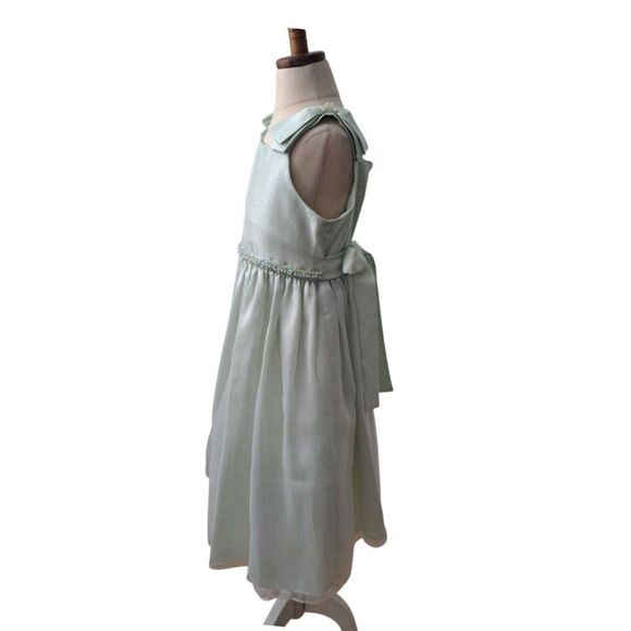 Bonnie Jean Girl Lime Green Party Sun Tule Dress Sz 6 - Picture 5 of 7